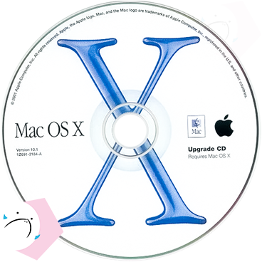 macOS Puma の インストールメディアのレーベル